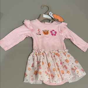 Chick Pea Pink Dress with Halloween Motifs
